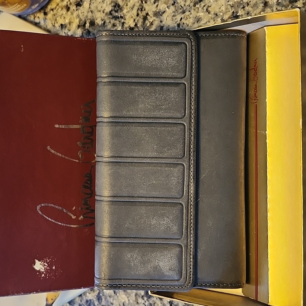 Princess Gardner Vintage Lambskin "Stasher" Wallet NIB